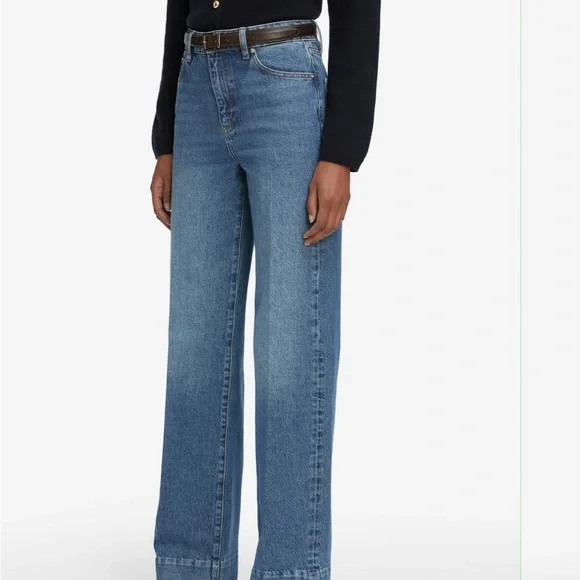 Frame Denim Blue Straight Leg Jeans - Picture 5 of 16